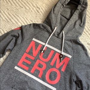 Heather Grey Numero Hoodie